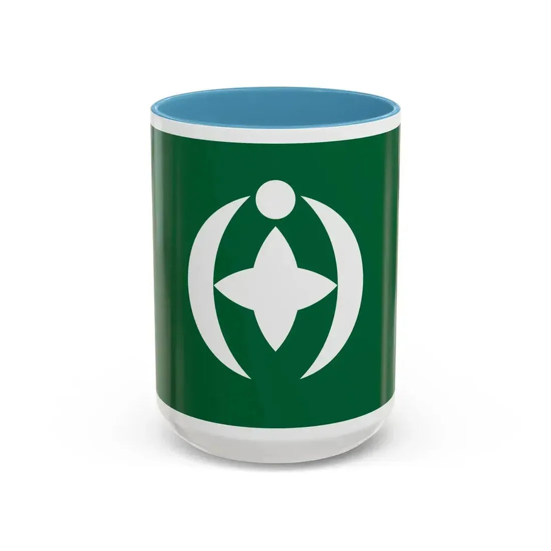 Flag of Chiba Chiba Japan - Accent Coffee Mug 15oz Light Blue - Go Mug Yourself