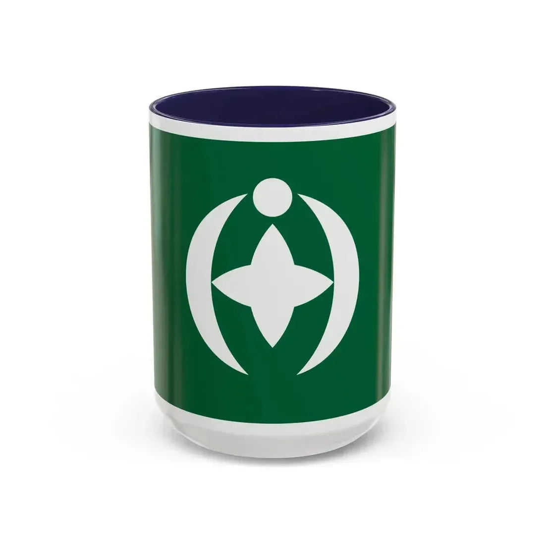 Flag of Chiba Chiba Japan - Accent Coffee Mug 15oz Navy - Go Mug Yourself