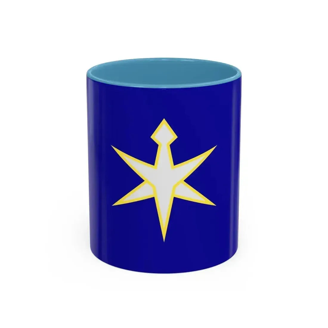 Flag of Chiba Prefecture Japan - Accent Coffee Mug 11oz Light Blue - Go Mug Yourself
