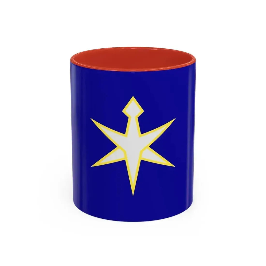Flag of Chiba Prefecture Japan - Accent Coffee Mug 11oz Red - Go Mug Yourself