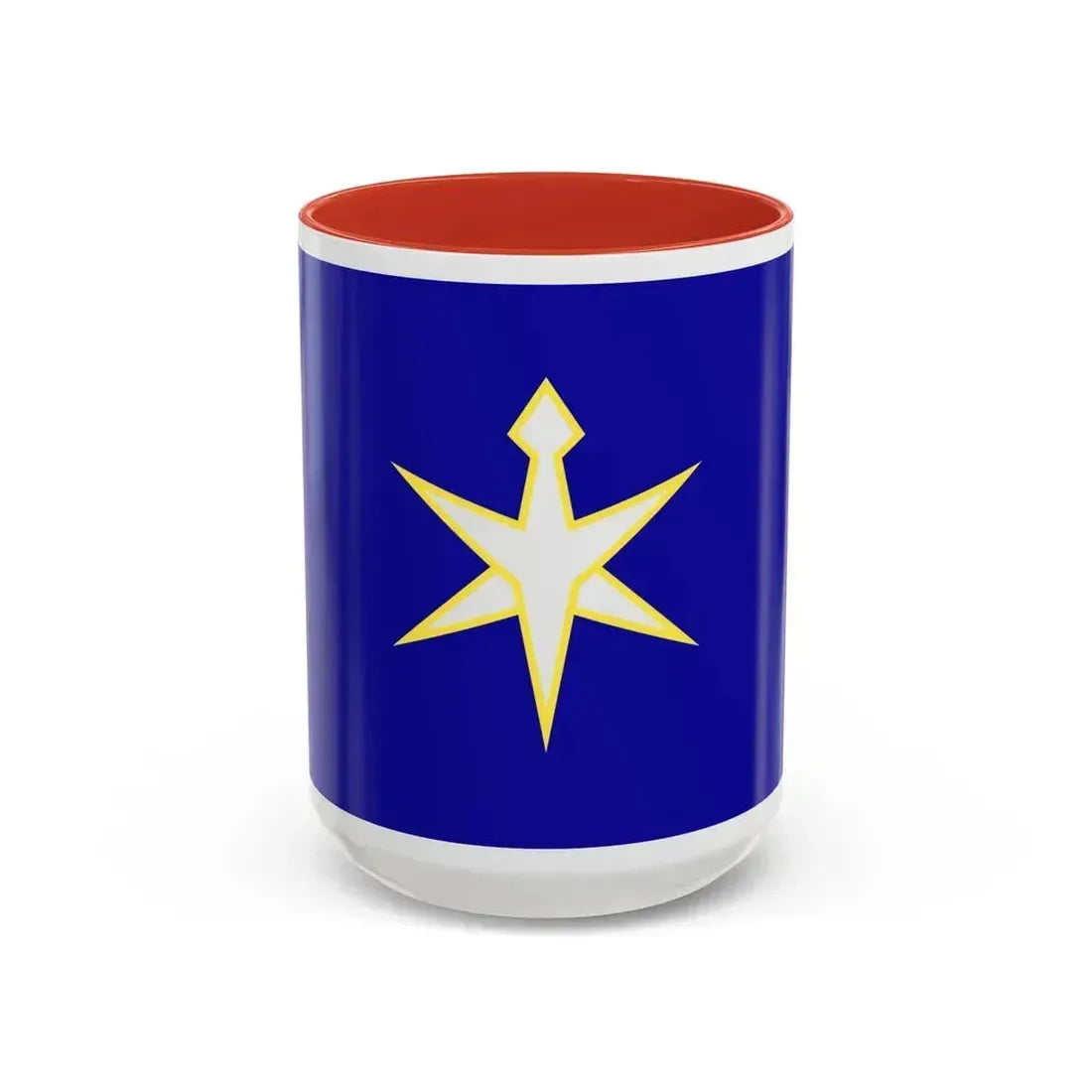Flag of Chiba Prefecture Japan - Accent Coffee Mug 15oz Red - Go Mug Yourself