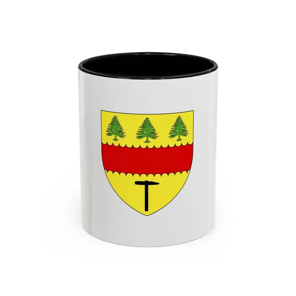 Flag of Chibougamau Canada - Accent Coffee Mug 11oz Black - Go Mug Yourself
