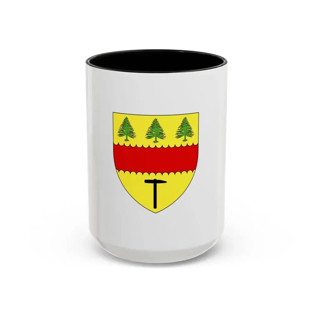 Flag of Chibougamau Canada - Accent Coffee Mug 15oz Black - Go Mug Yourself
