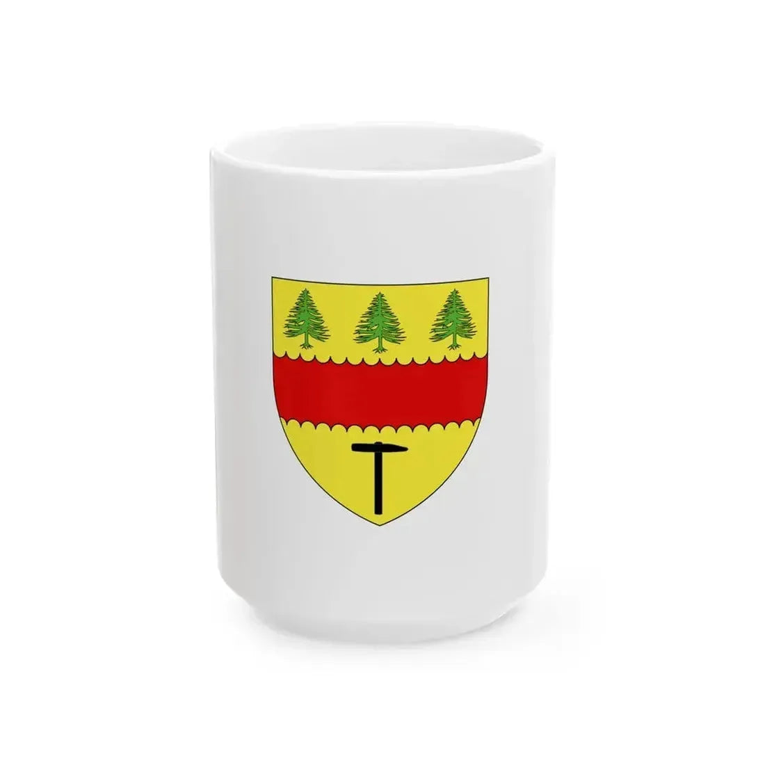 Flag of Chibougamau (Canada) White Coffee Mug 15oz - Go Mug Yourself
