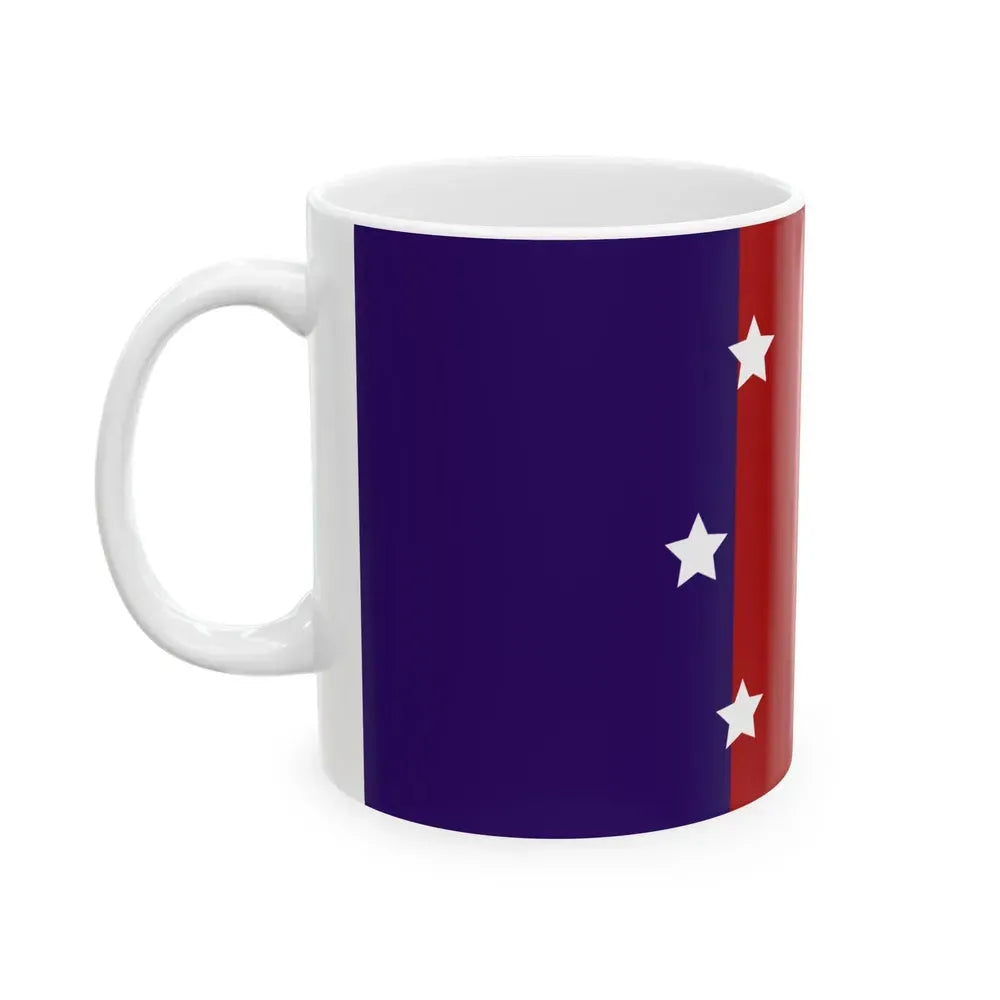 Flag of Chicago Heights Illinois (United States) White Coffee Mug - Go Mug Yourself