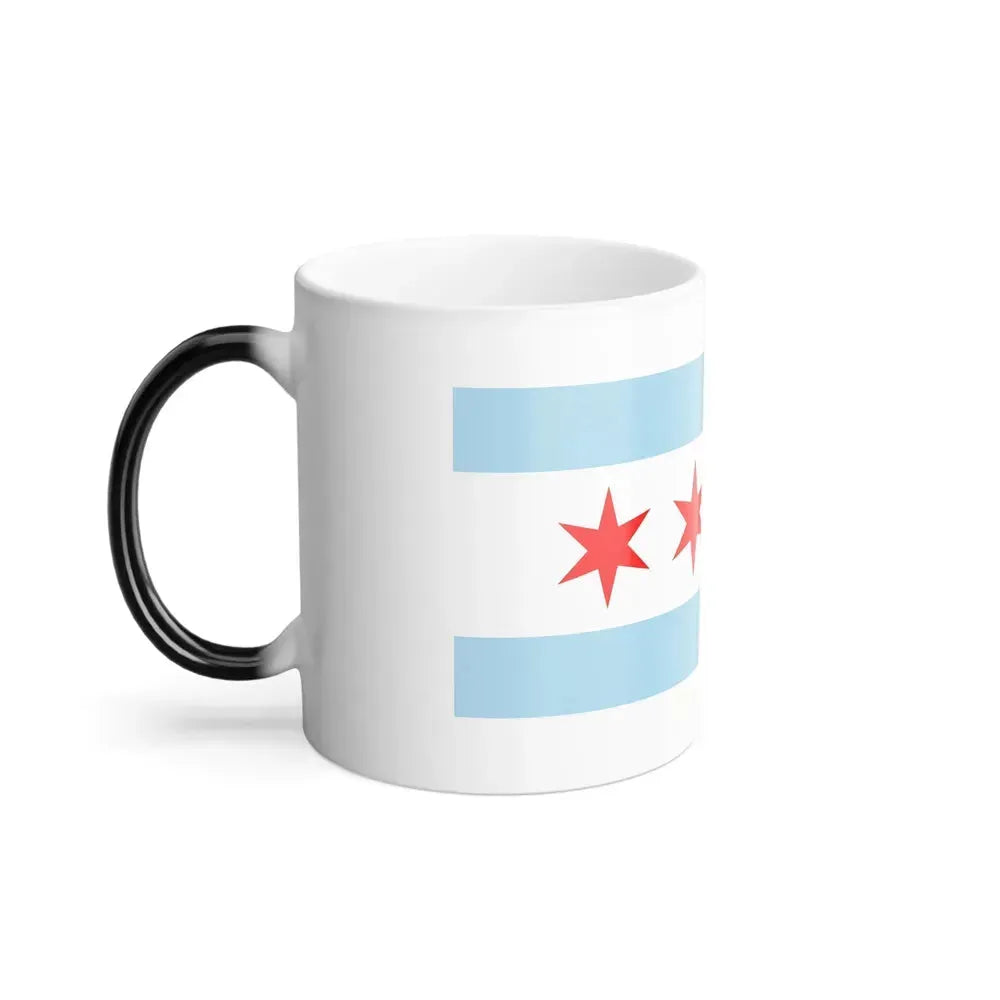 Flag of Chicago, Illinois - Color Changing Coffee Mug - Go Mug Yourself