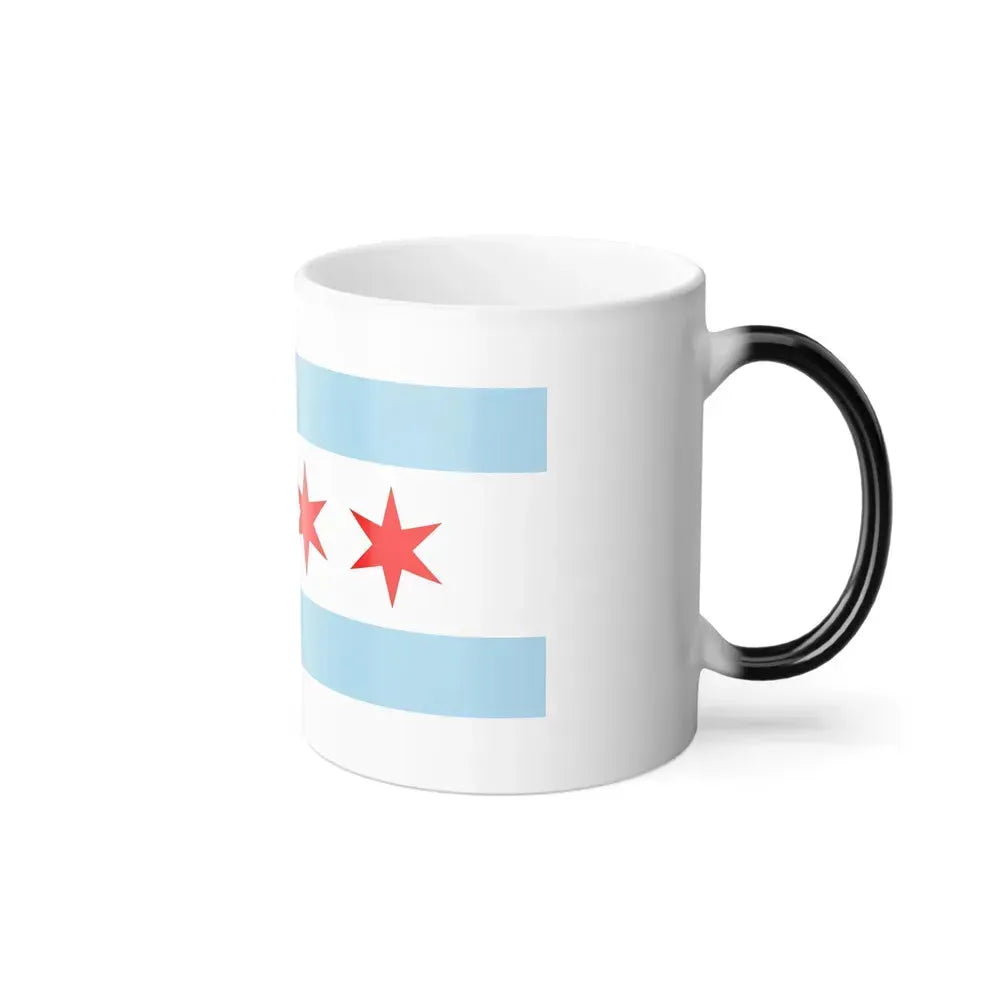 Flag of Chicago, Illinois - Color Changing Coffee Mug - Go Mug Yourself