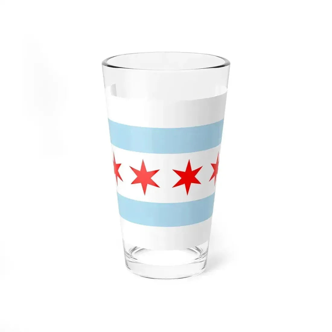 Flag of Chicago, Illinois - Pint Glass 16oz 16oz - Go Mug Yourself