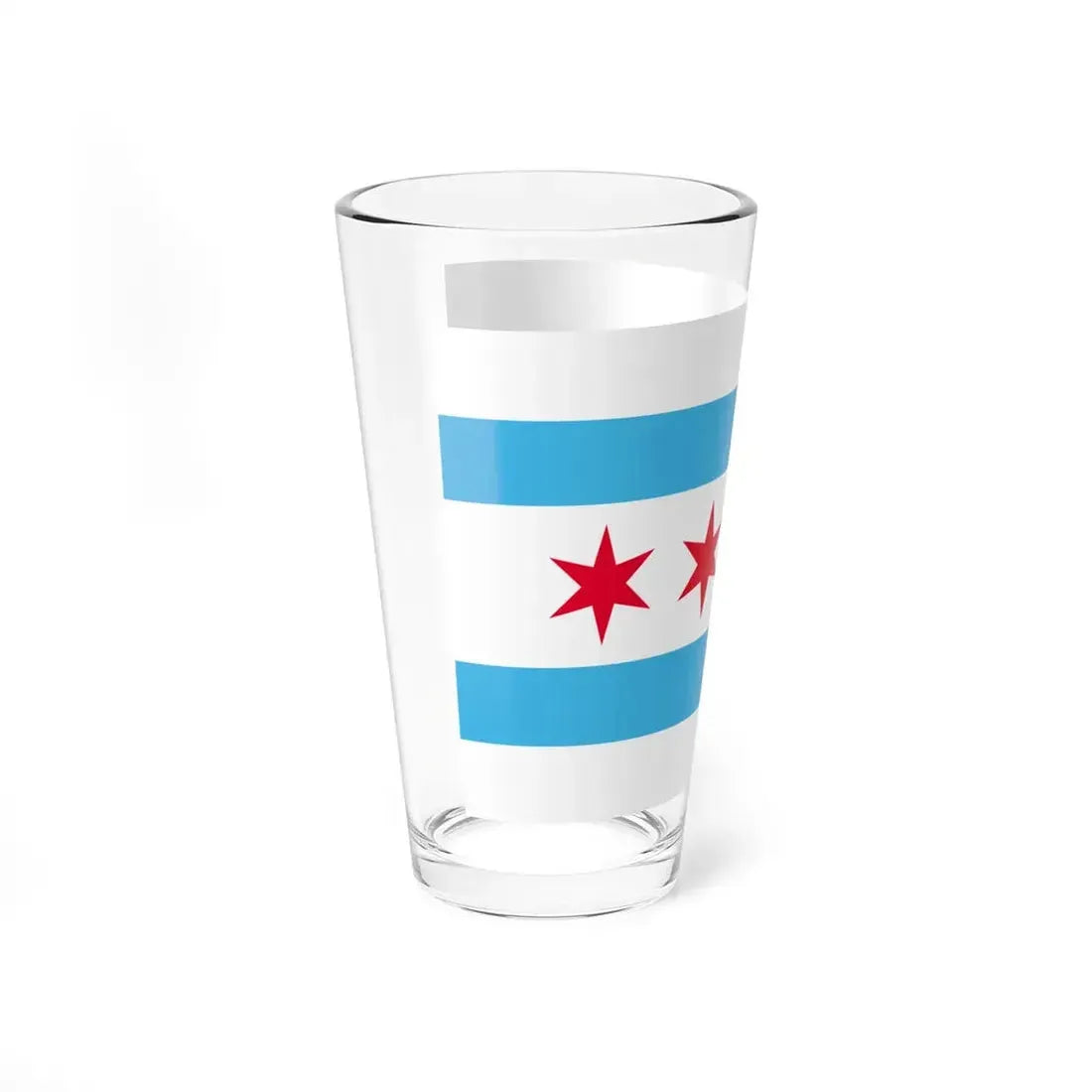 Flag of Chicago Illinois (United States) Pint Glass 16oz - Go Mug Yourself