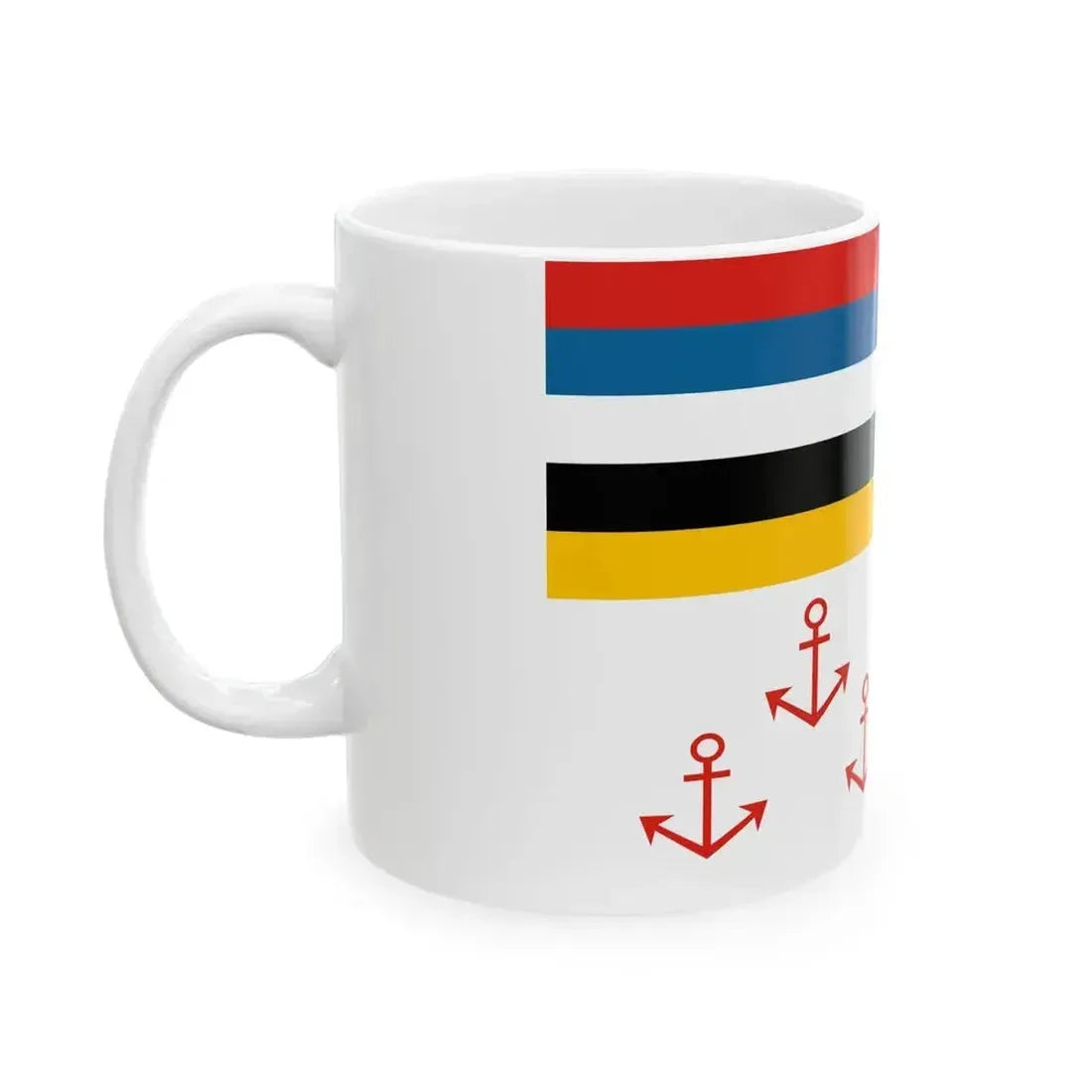 Flag of Chief of Civil Administration of Manchukuo (China) White Coffee Mug - Go Mug Yourself