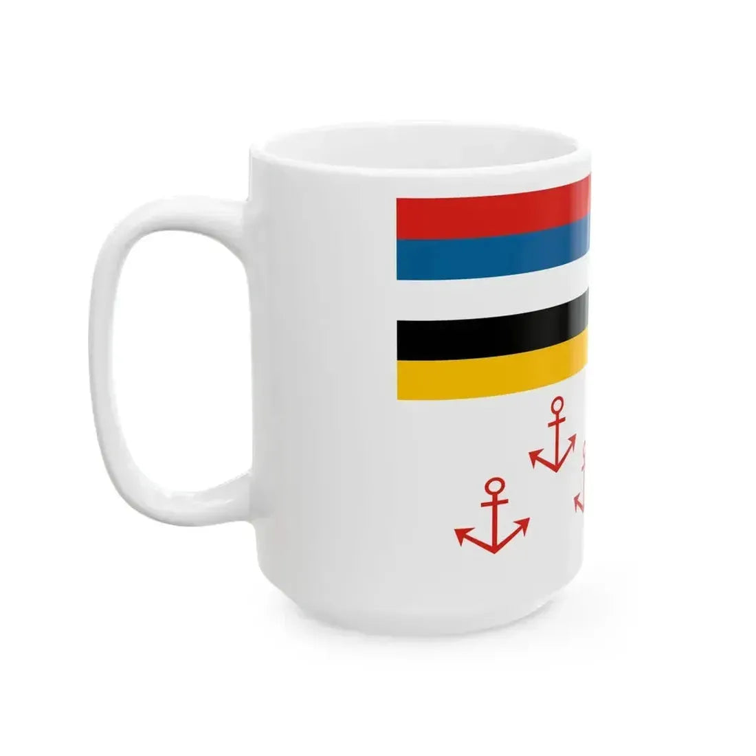 Flag of Chief of Civil Administration of Manchukuo (China) White Coffee Mug - Go Mug Yourself