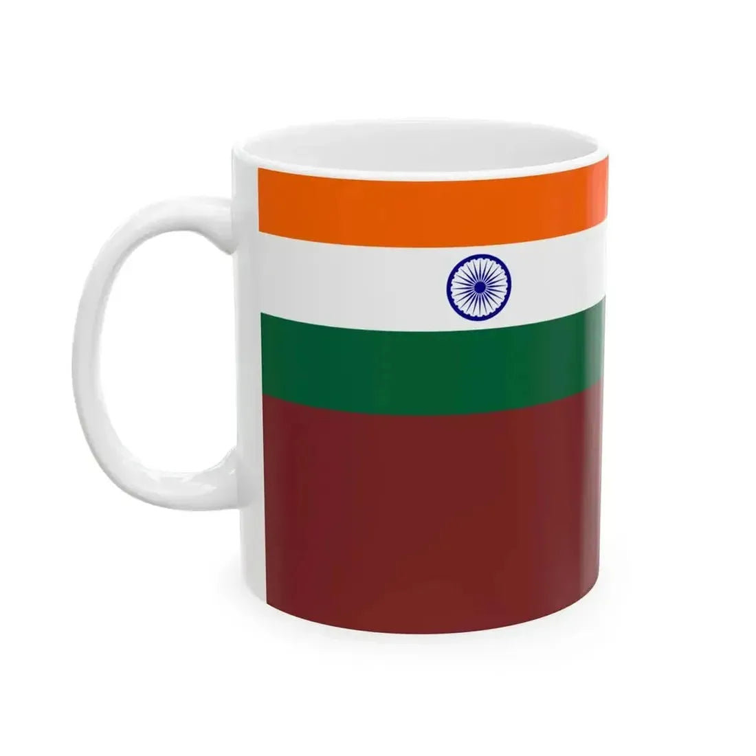 Flag of Chief of Defence Staff India (India) White Coffee Mug - Go Mug Yourself
