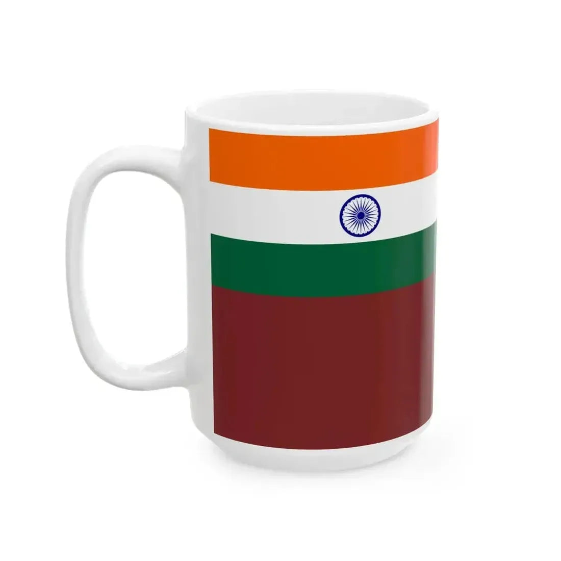 Flag of Chief of Defence Staff India (India) White Coffee Mug - Go Mug Yourself