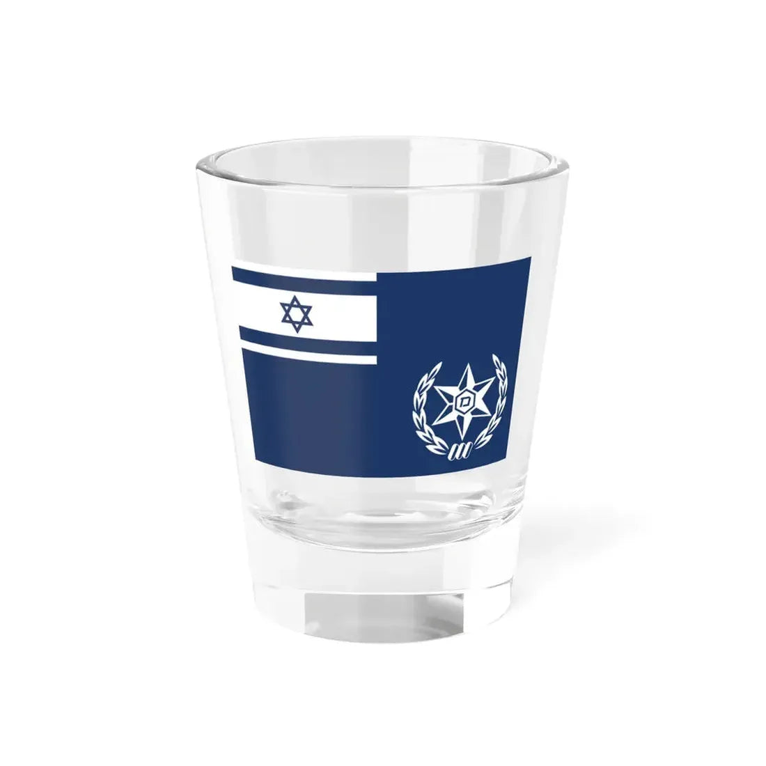 Flag of Chief of Israel Police (Israel) Shot Glass 1.5oz 1.5oz - Go Mug Yourself
