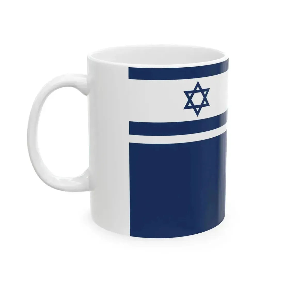 Flag of Chief of Israel Police (Israel) White Coffee Mug - Go Mug Yourself