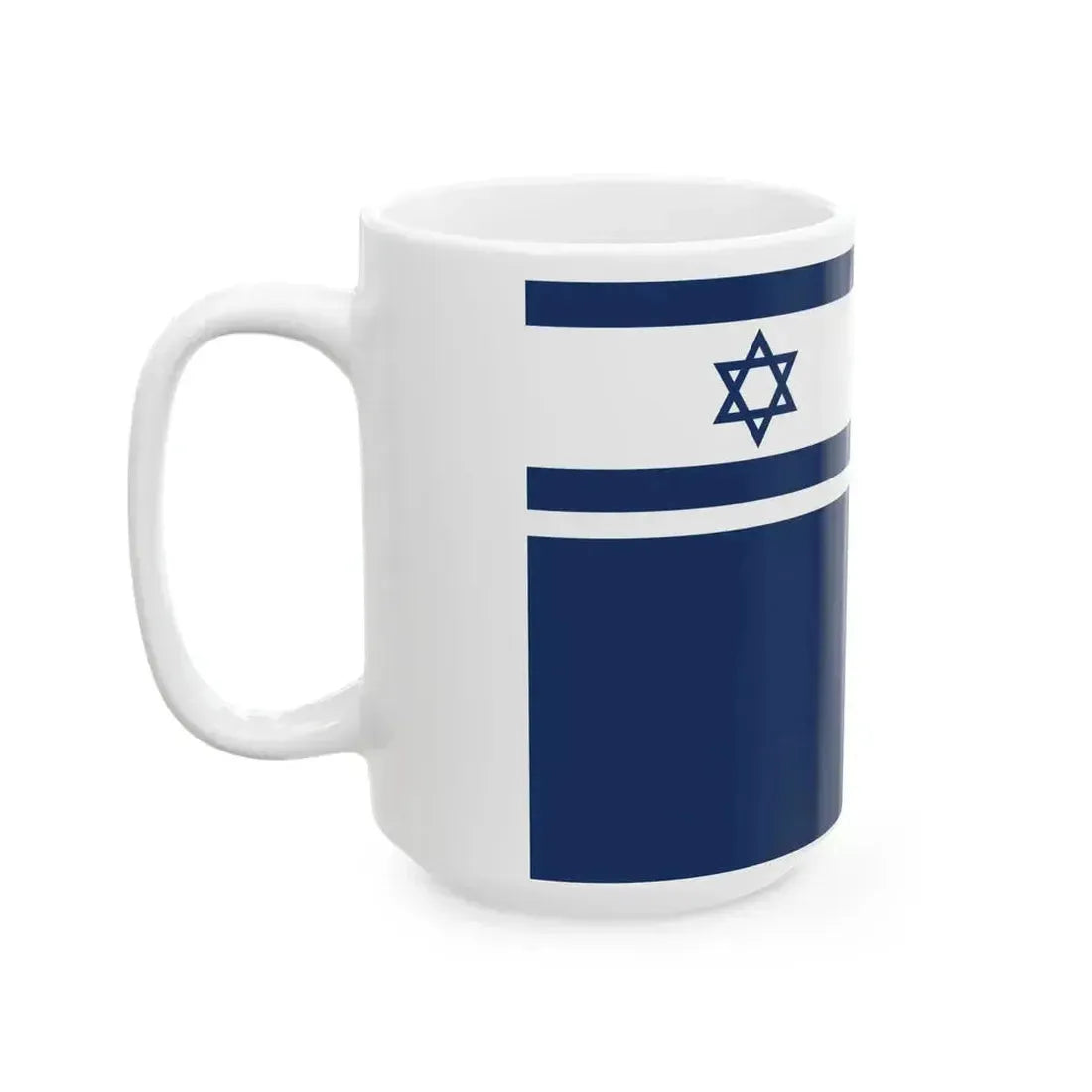 Flag of Chief of Israel Police (Israel) White Coffee Mug - Go Mug Yourself