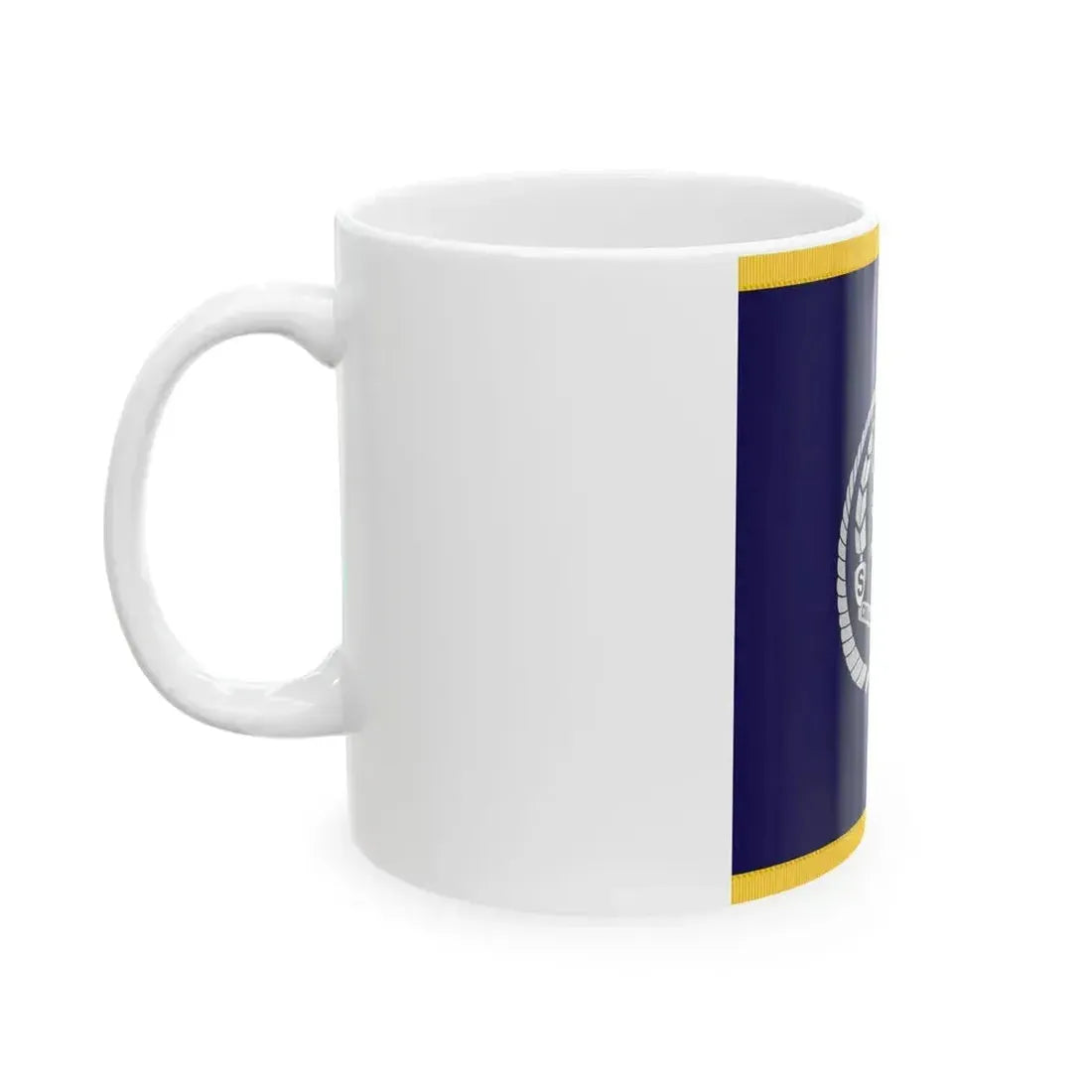 Flag of Chief of Somaliland Police Force (Mali) White Coffee Mug - Go Mug Yourself