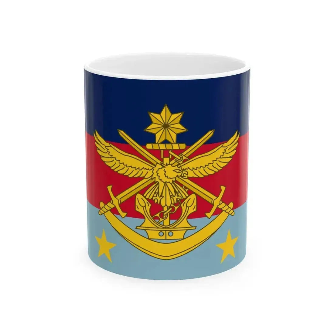 Flag of Chief of the Defence Force Australia (Australia) White Coffee Mug 11oz - Go Mug Yourself