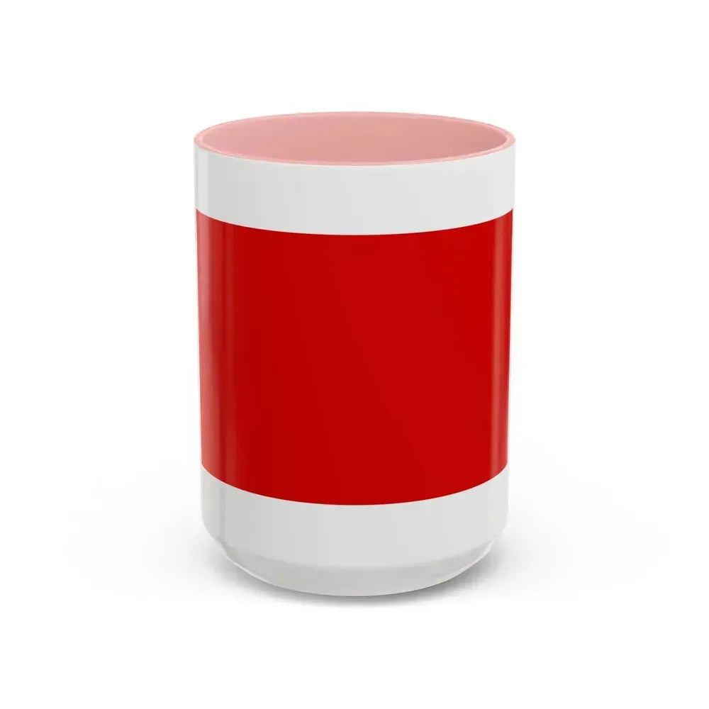 Flag of Chieti Italy - Accent Coffee Mug 15oz Pink - Go Mug Yourself