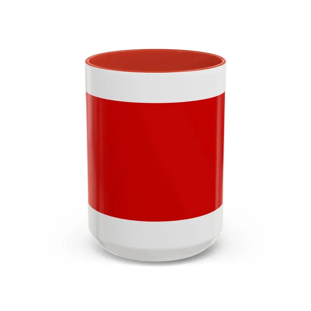 Flag of Chieti Italy - Accent Coffee Mug 15oz Red - Go Mug Yourself