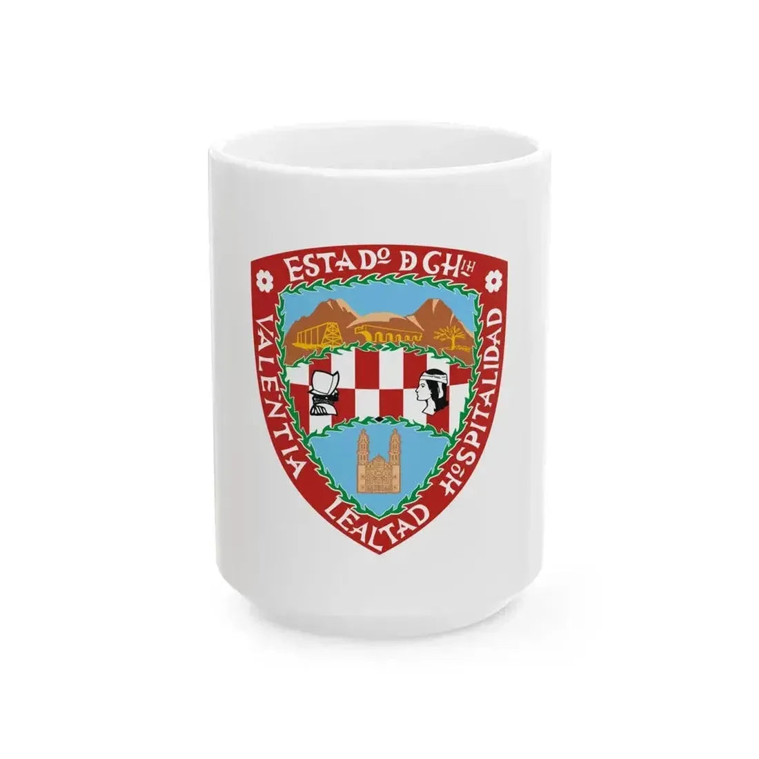 Flag of Chihuahua (Mexico) White Coffee Mug 15oz - Go Mug Yourself