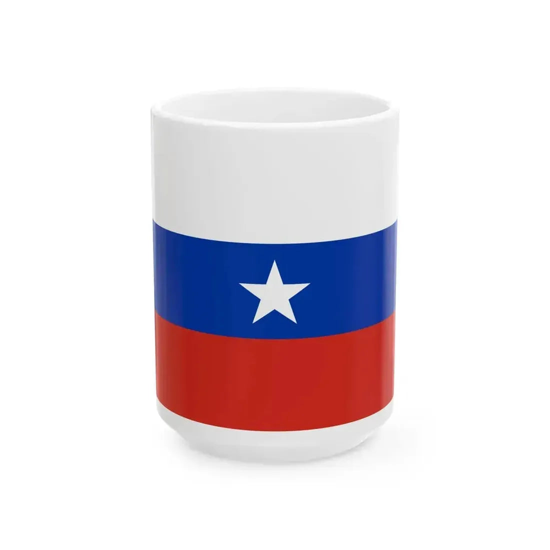 Flag of Chile 1817 2nd (Chile) White Coffee Mug 15oz - Go Mug Yourself