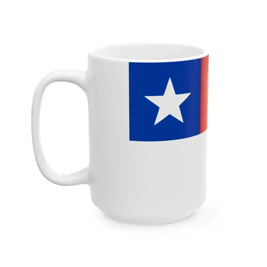 Flag of Chile red stripe above variant (Chile) White Coffee Mug - Go Mug Yourself