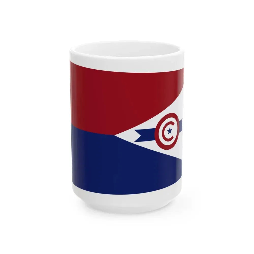 Flag of Chillicothe Ohio (United States) White Coffee Mug 15oz - Go Mug Yourself