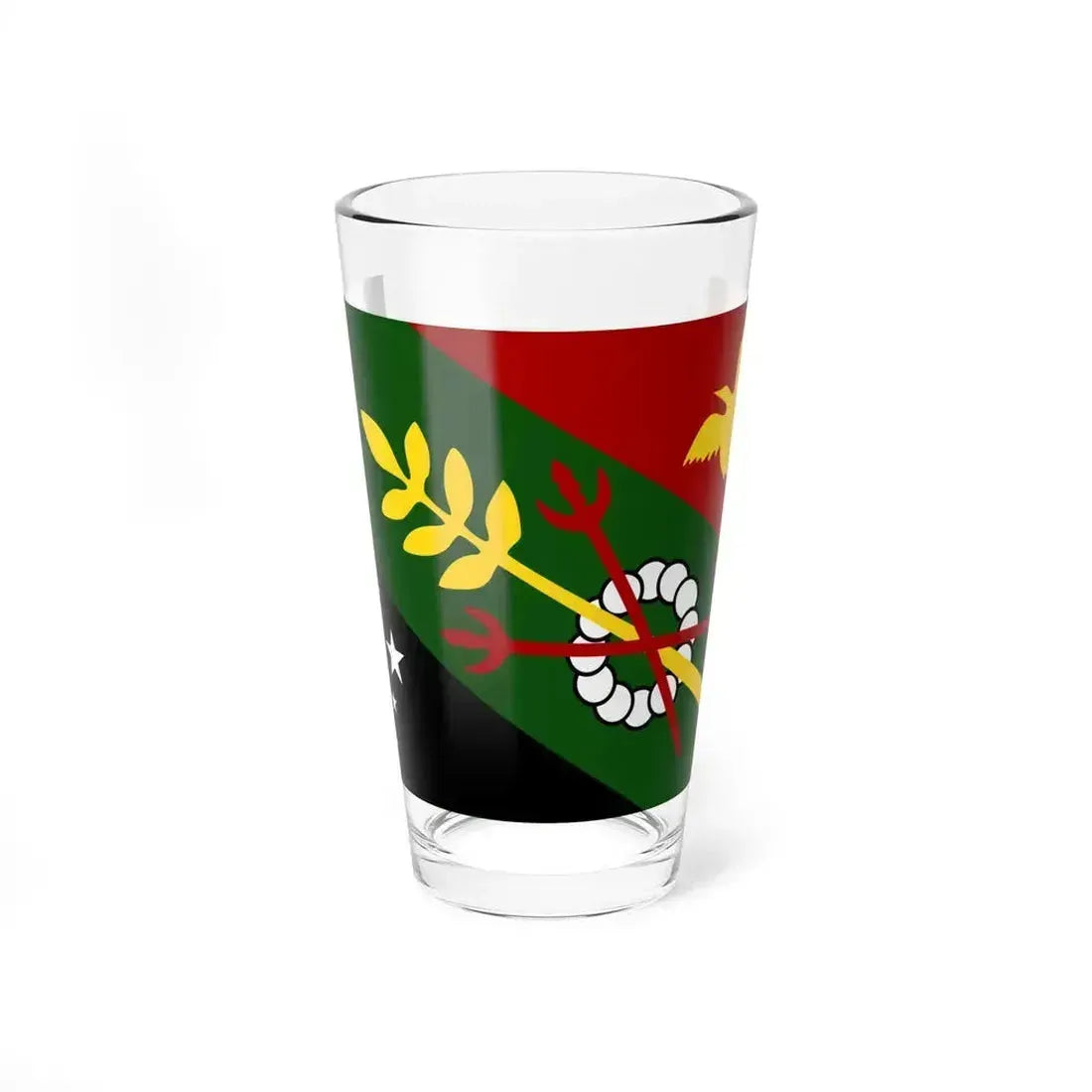 Flag of Chimbu Papa New Guinea - Pint Glass 16oz 16oz - Go Mug Yourself
