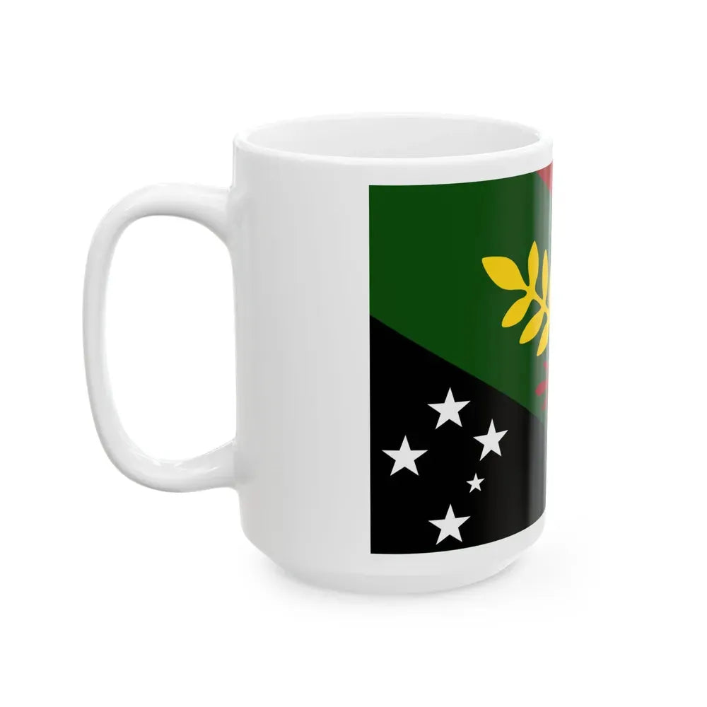 Flag of Chimbu Papa New Guinea - White Coffee Mug - Go Mug Yourself