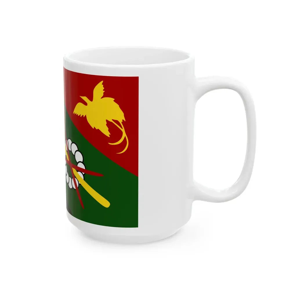 Flag of Chimbu Papa New Guinea - White Coffee Mug - Go Mug Yourself