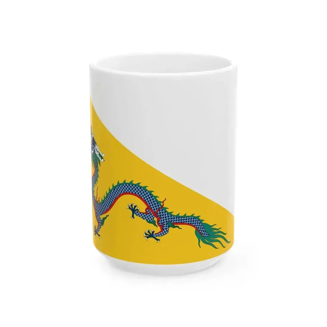 Flag of China 1862-1889 (China) White Coffee Mug 15oz - Go Mug Yourself
