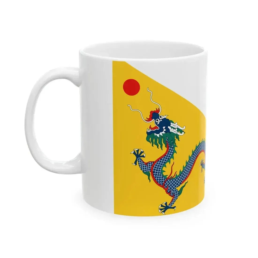 Flag of China 1862-1889 (China) White Coffee Mug - Go Mug Yourself