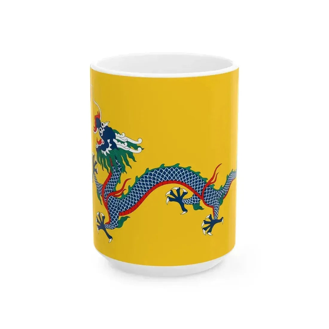 Flag of China 1889-1912 (China) White Coffee Mug 15oz - Go Mug Yourself