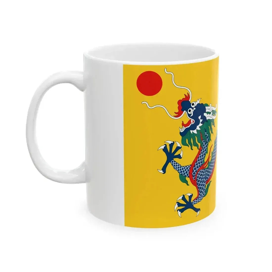 Flag of China 1889-1912 (China) White Coffee Mug - Go Mug Yourself