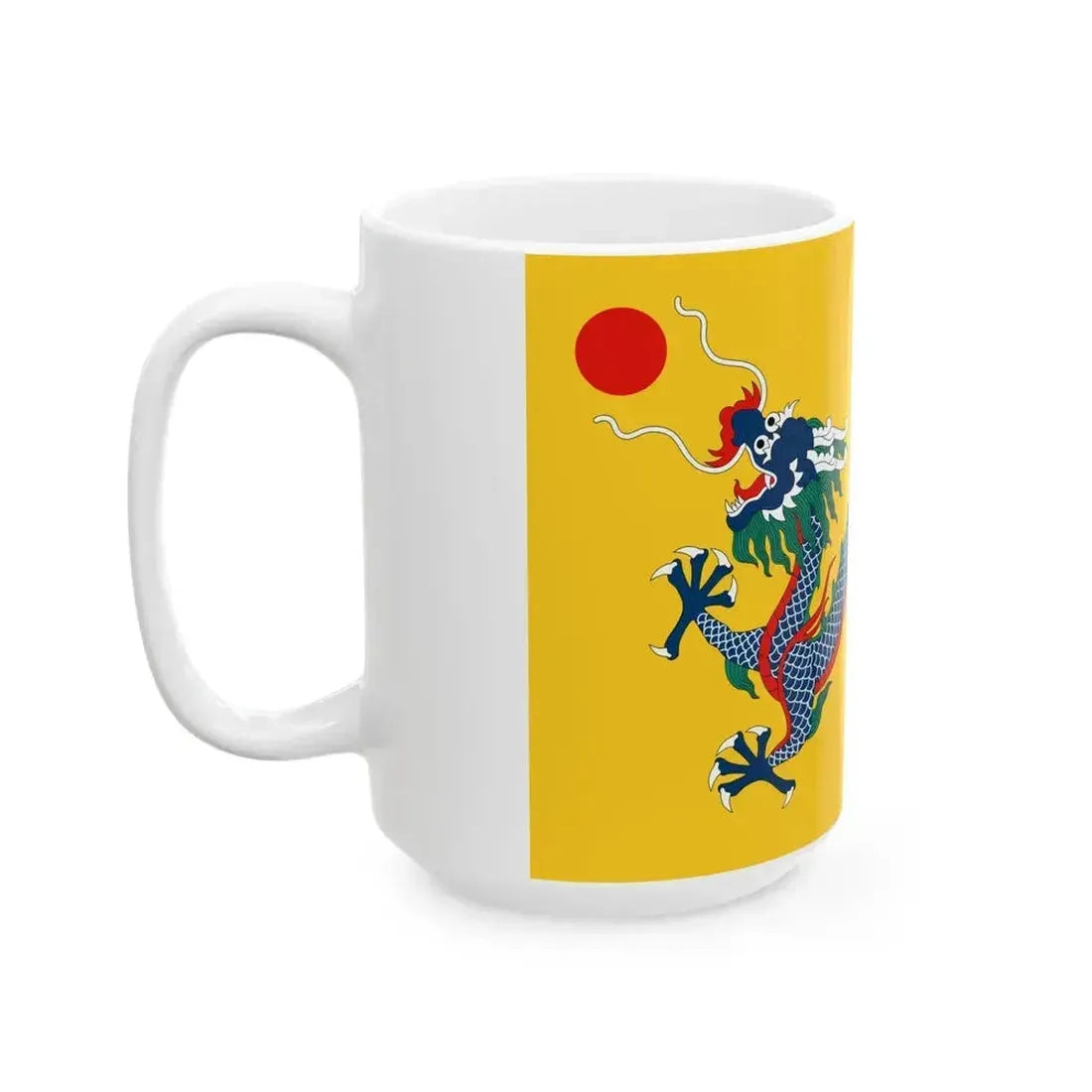 Flag of China 1889-1912 (China) White Coffee Mug - Go Mug Yourself