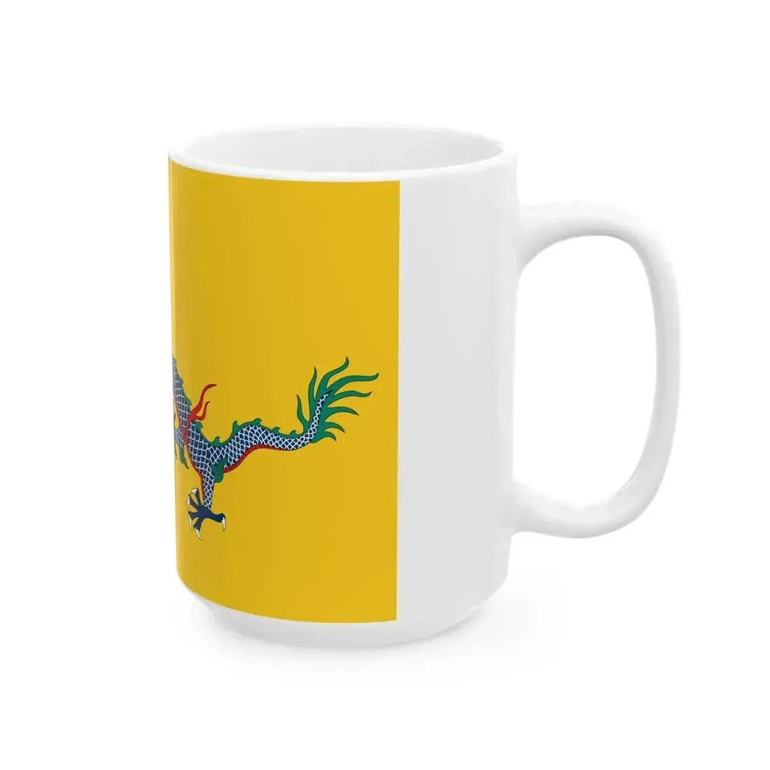 Flag of China 1889-1912 (China) White Coffee Mug - Go Mug Yourself