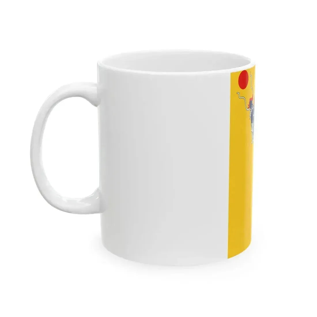 Flag of China 1889-1912 vertical (China) White Coffee Mug - Go Mug Yourself