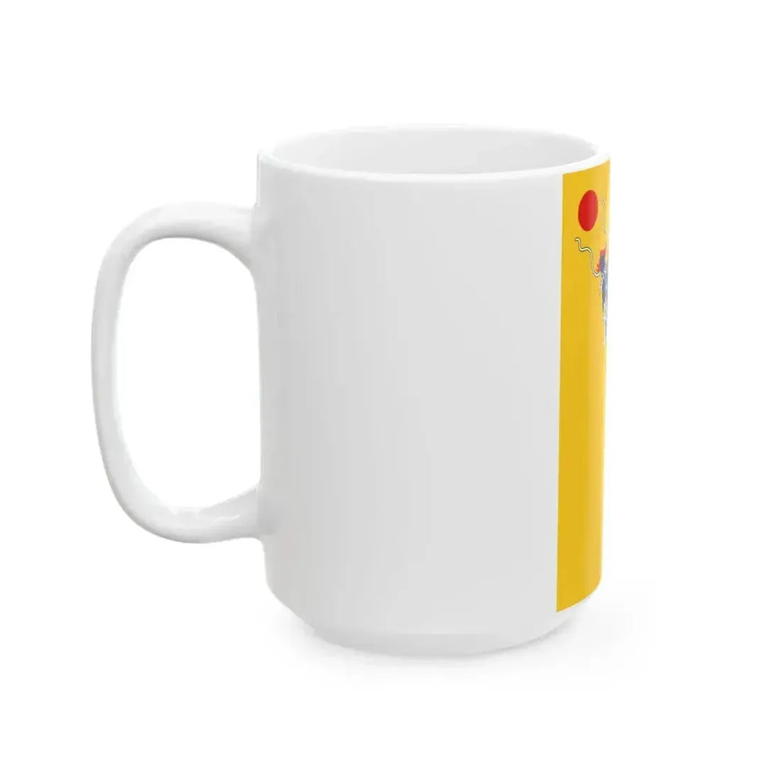 Flag of China 1889-1912 vertical (China) White Coffee Mug - Go Mug Yourself