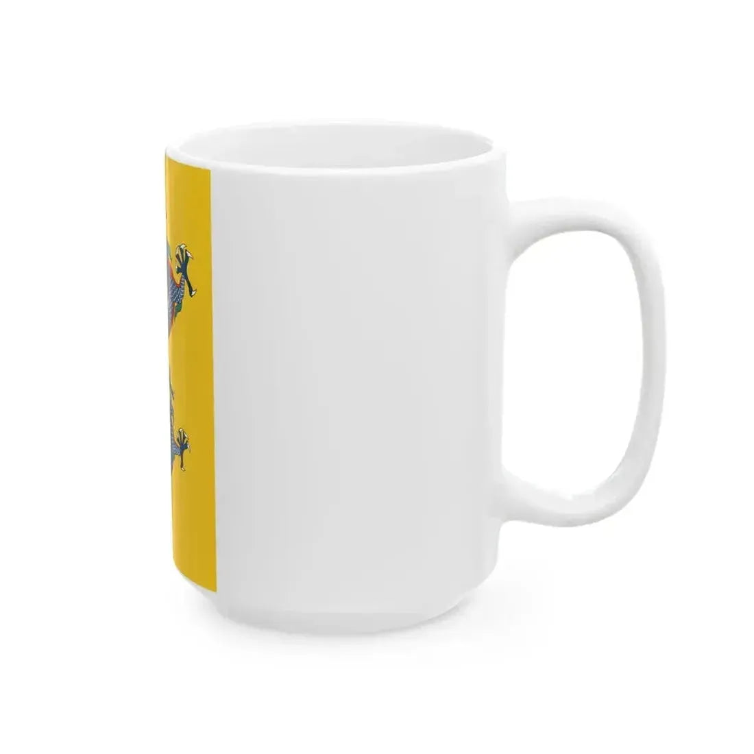 Flag of China 1889-1912 vertical (China) White Coffee Mug - Go Mug Yourself
