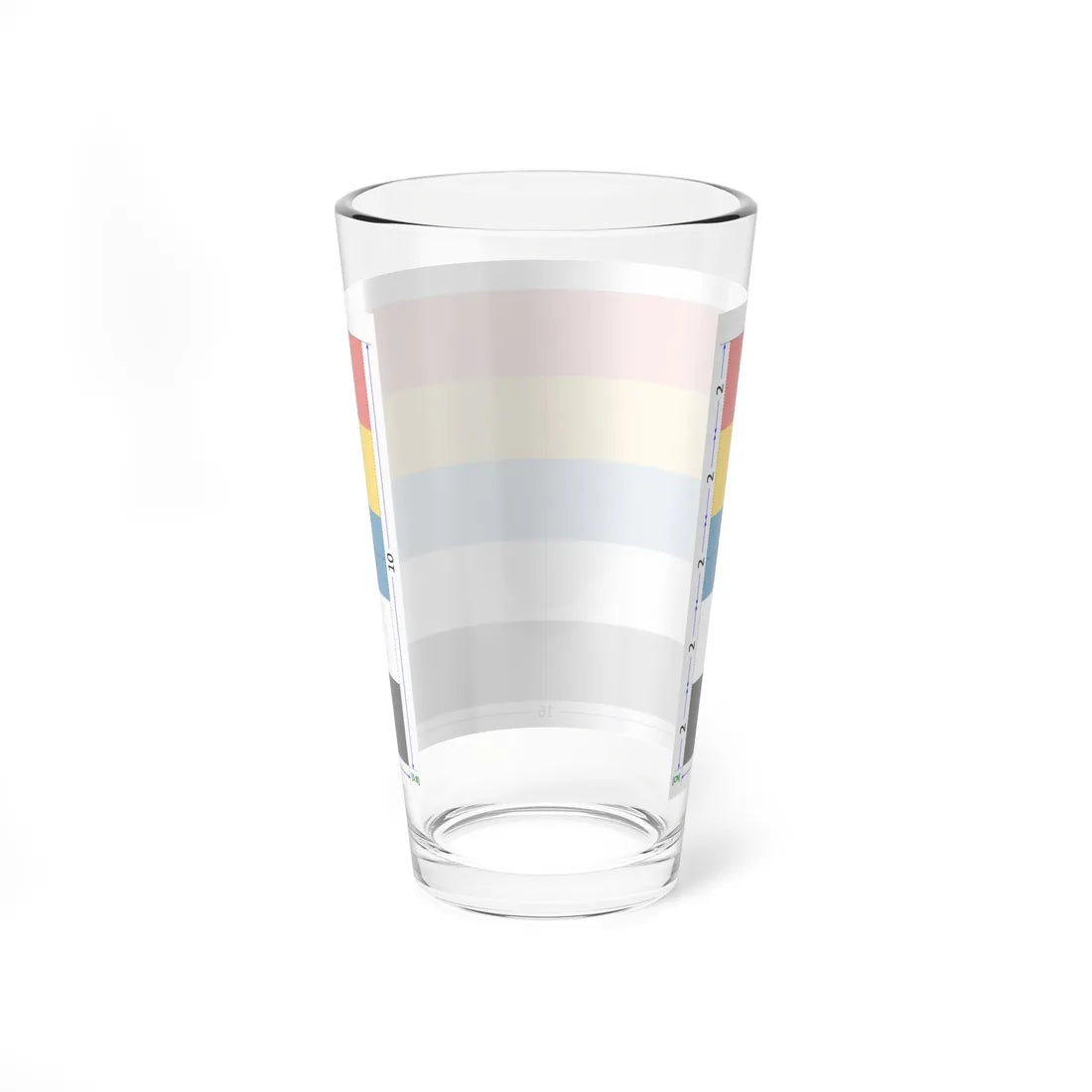 Flag of China 1912-1928 construction sheet (China) Pint Glass 16oz - Go Mug Yourself