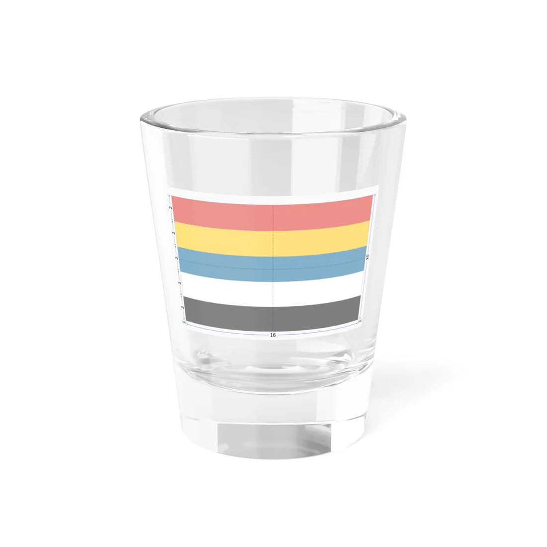 Flag of China 1912-1928 construction sheet (China) Shot Glass 1.5oz 1.5oz - Go Mug Yourself
