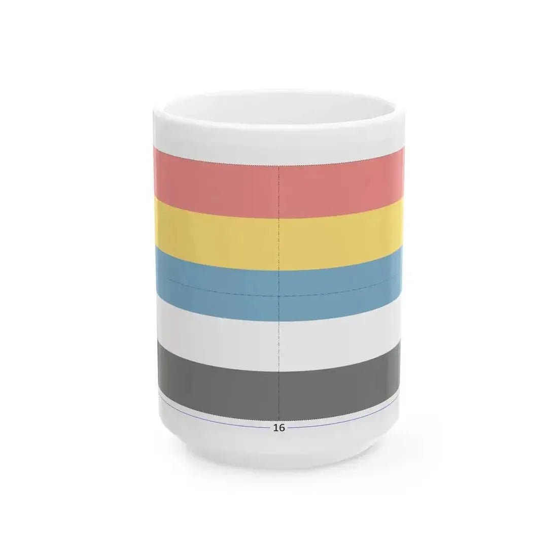 Flag of China 1912-1928 construction sheet (China) White Coffee Mug 15oz - Go Mug Yourself