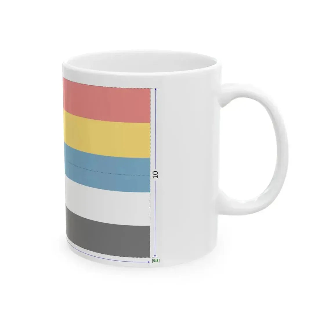 Flag of China 1912-1928 construction sheet (China) White Coffee Mug - Go Mug Yourself