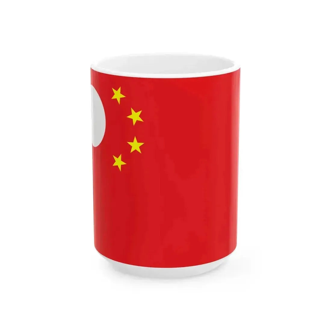 Flag of China as of Romania 1989 version (China) White Coffee Mug 15oz - Go Mug Yourself