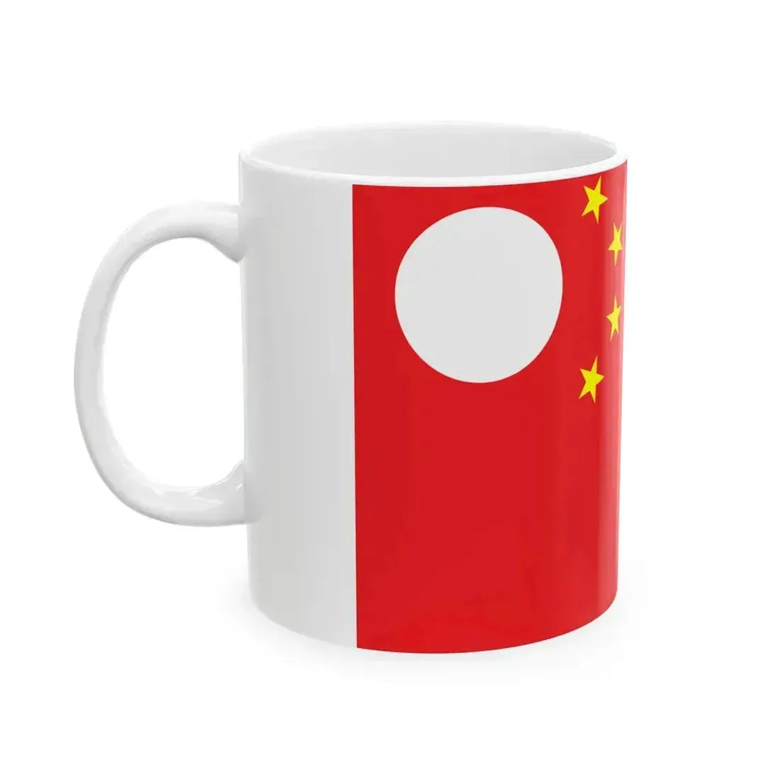 Flag of China as of Romania 1989 version (China) White Coffee Mug - Go Mug Yourself