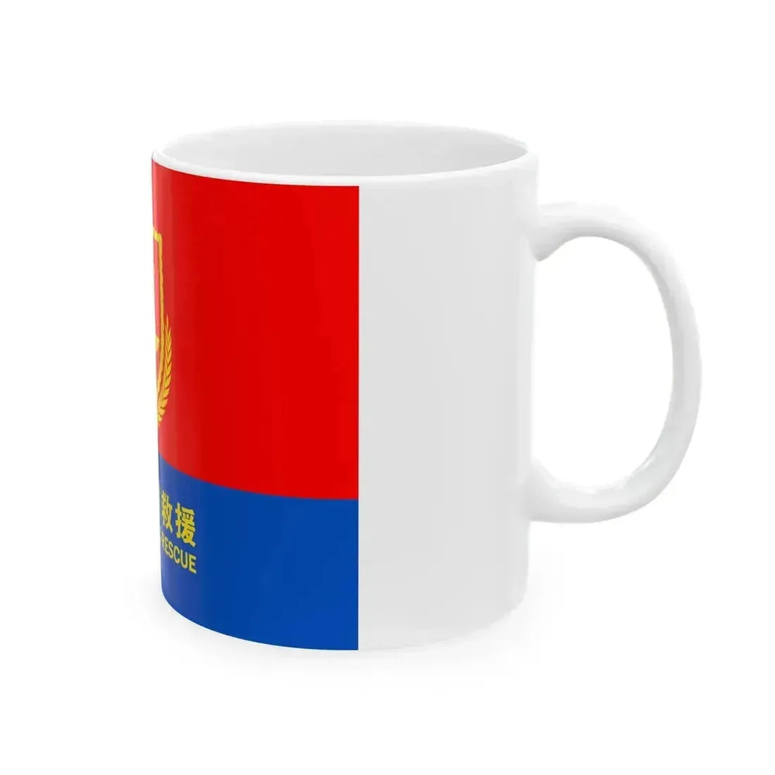 Flag of China Fire and Rescue (China) White Coffee Mug - Go Mug Yourself