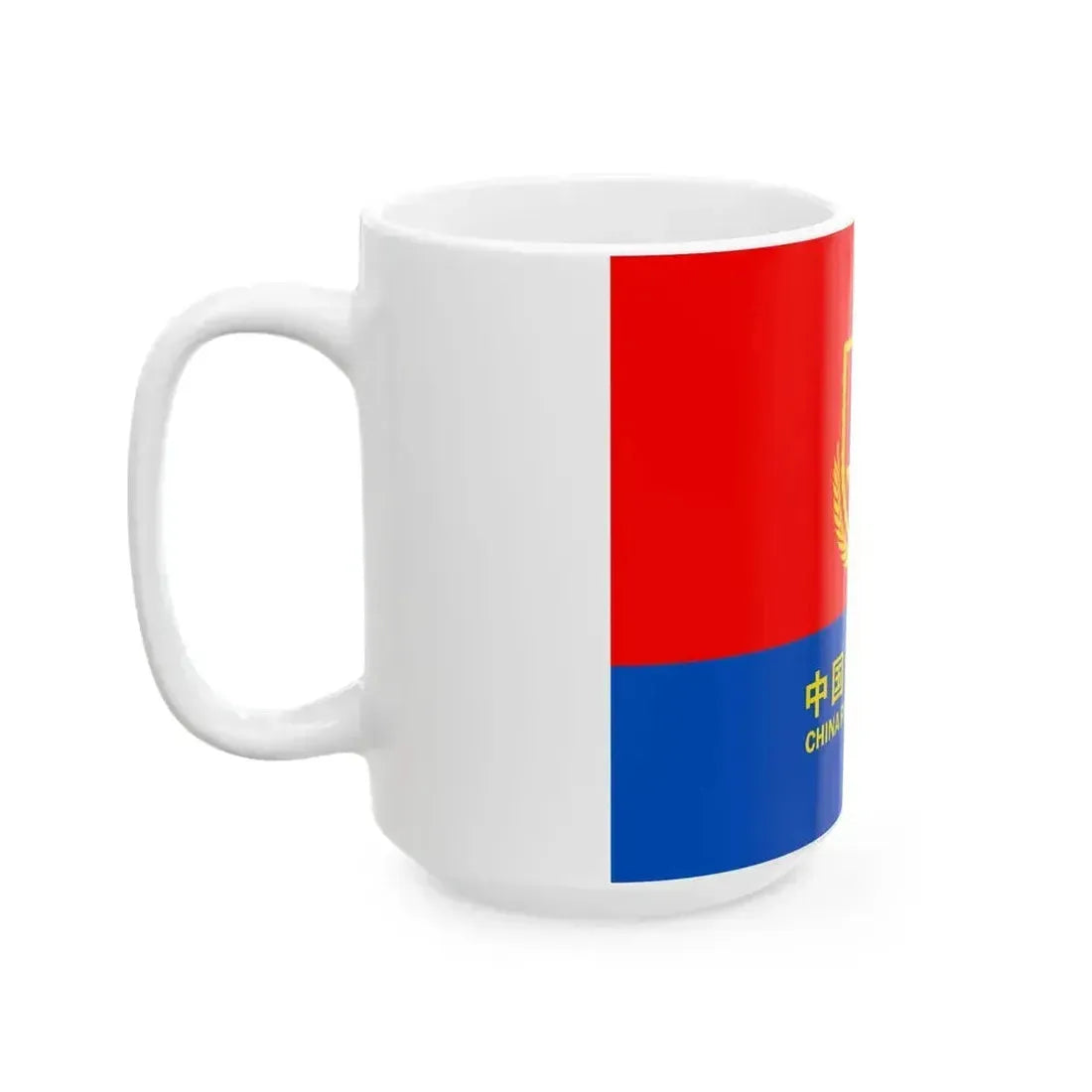 Flag of China Fire and Rescue (China) White Coffee Mug - Go Mug Yourself