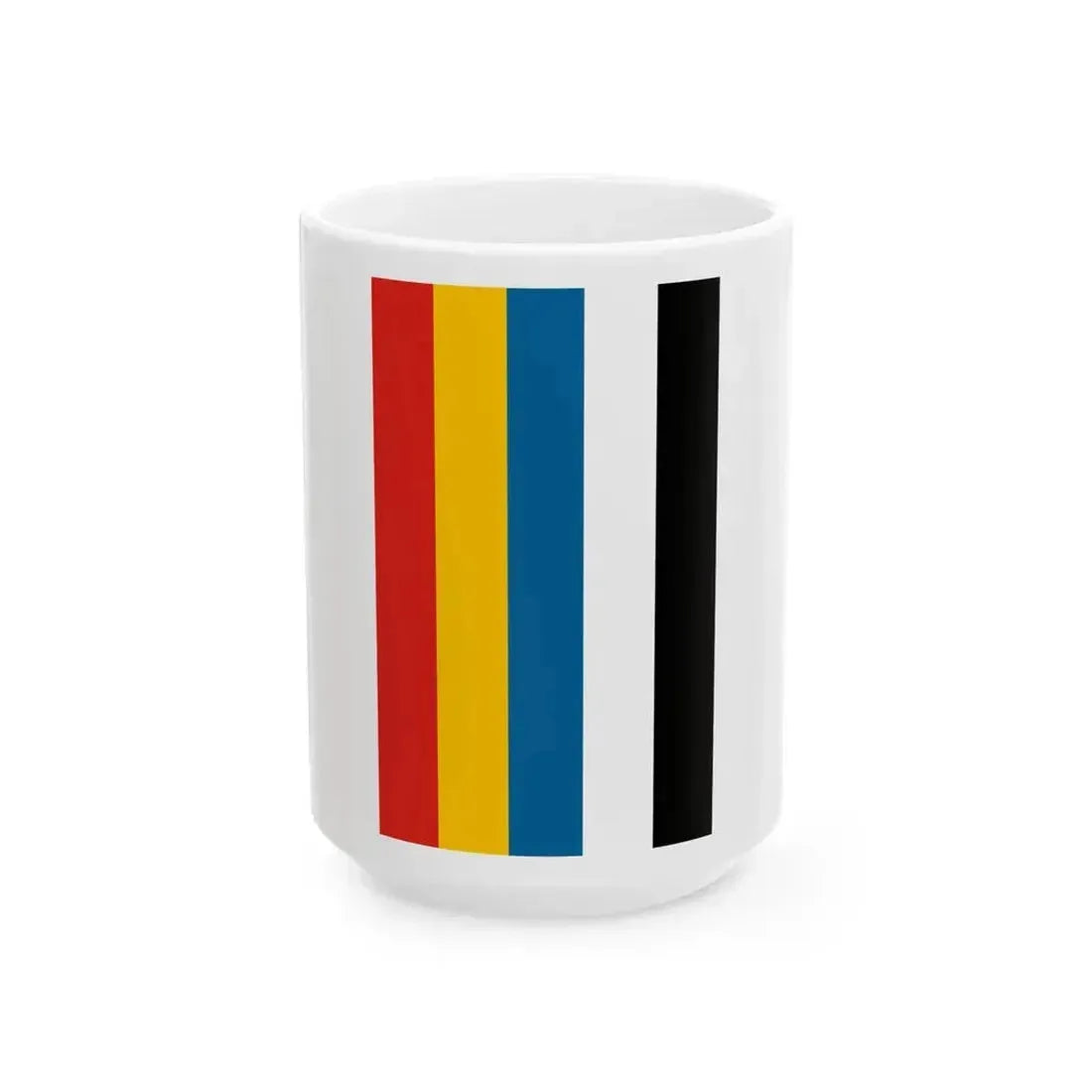 Flag of China vertical 1912-1928 (China) White Coffee Mug 15oz - Go Mug Yourself