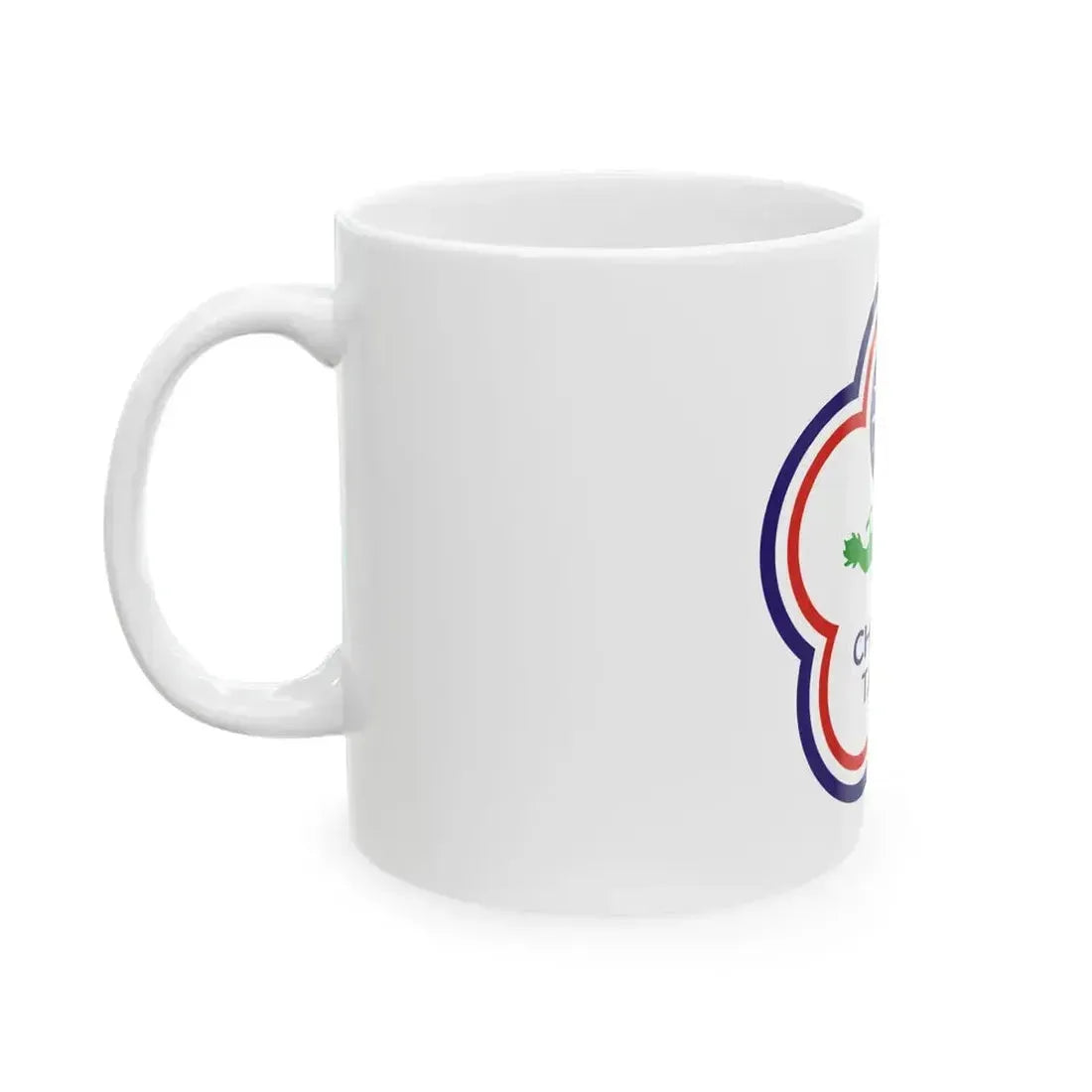 Flag of Chinese Taipei for Deaf 1997-2019 (China) White Coffee Mug - Go Mug Yourself